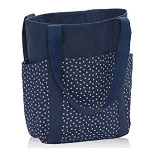 Thirty One Go To Tote Navy Dancing Dot NWT